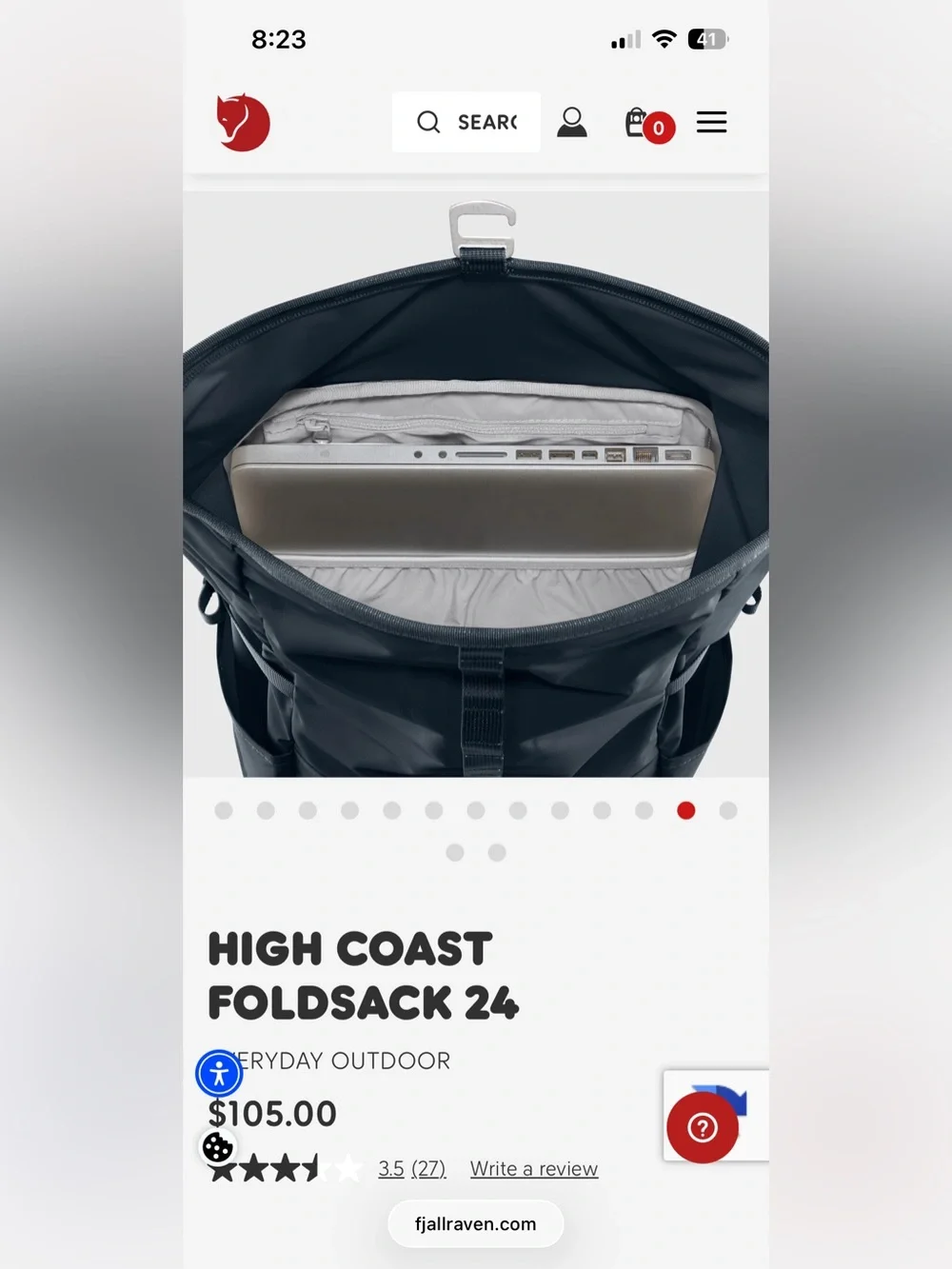 Fjallraven High Coast Foldsack 24 backpack green